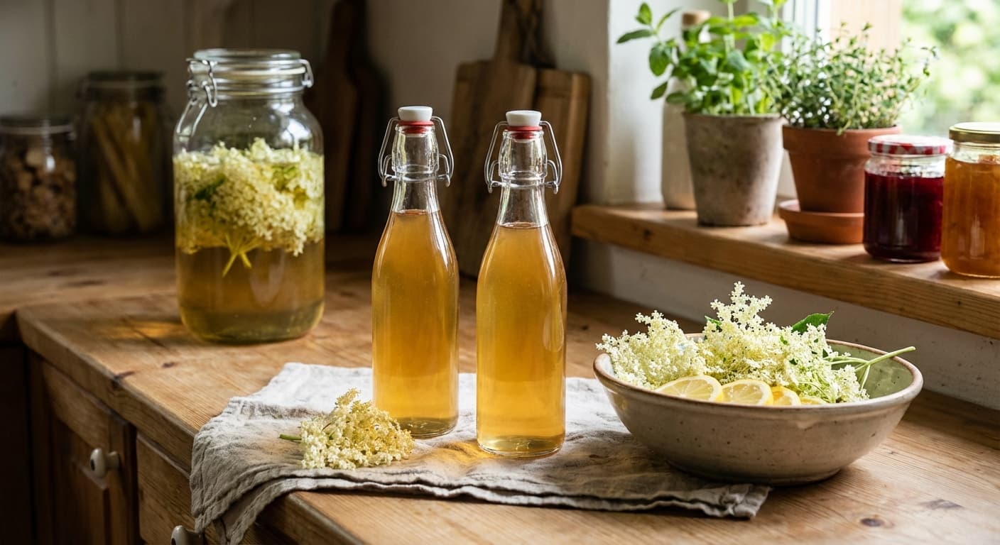 Holunderblütensirup