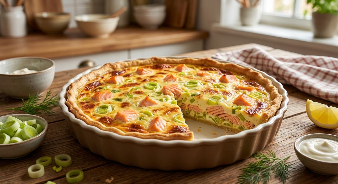 Lachs-Quiche