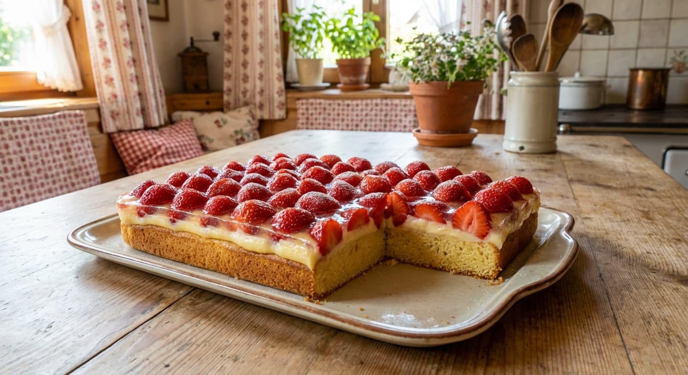 Erdbeerkuchen