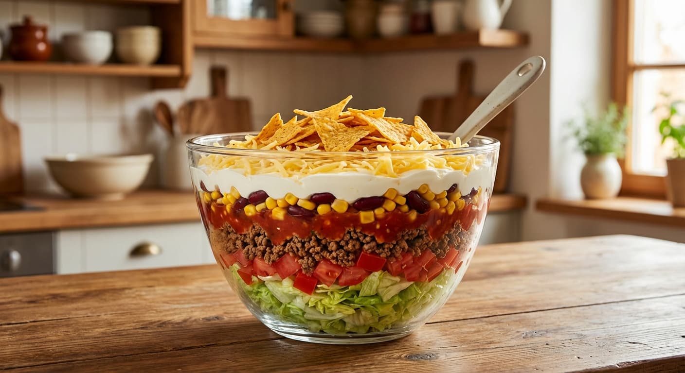 Mexikanischer Schichtsalat