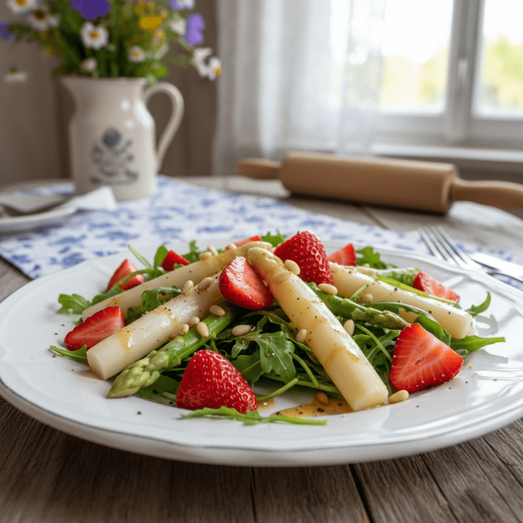 Spargel-Erdbeersalat