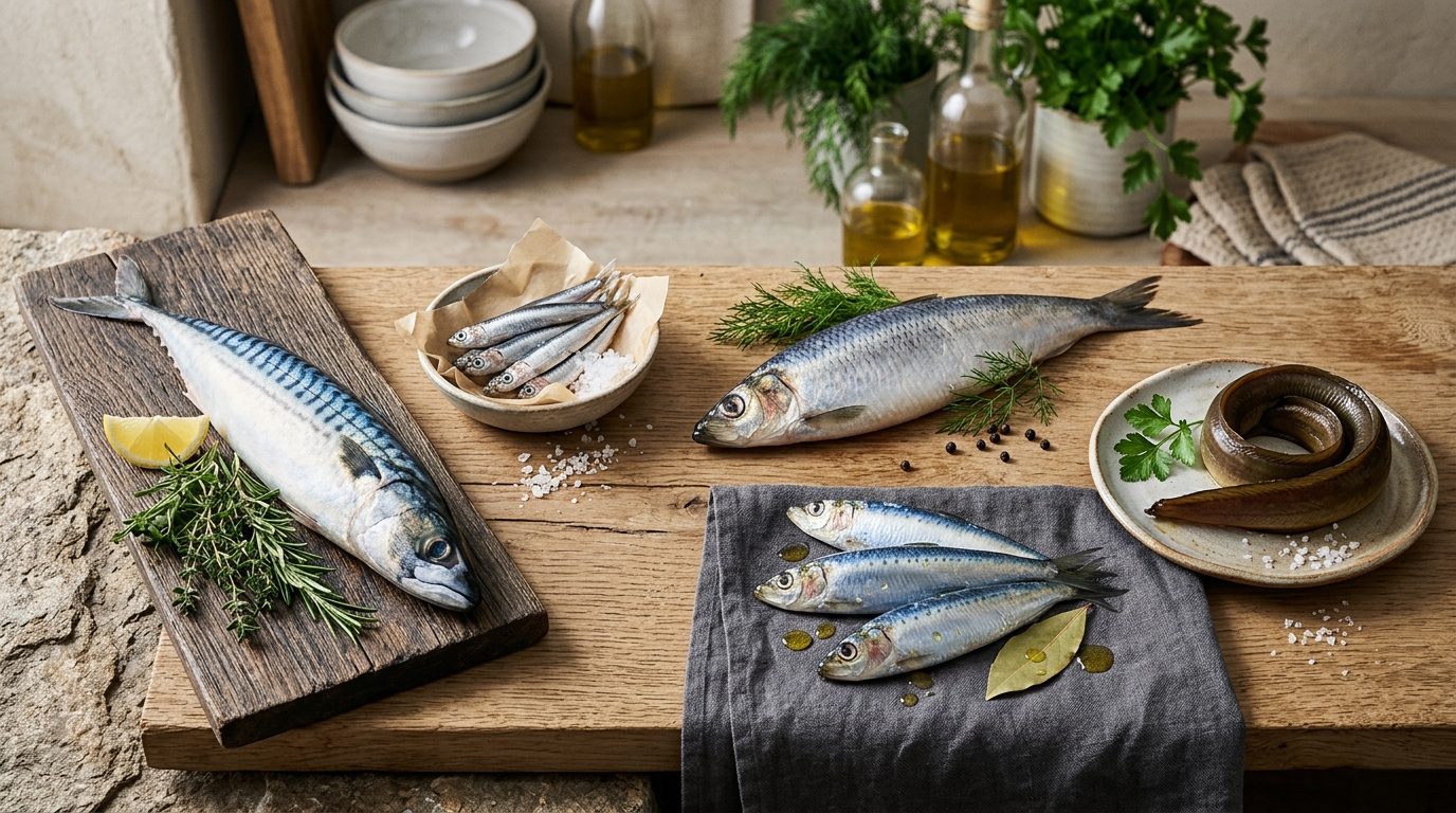 Welche Fisch & Meeresfrüchte enthalten am meisten Arginin?